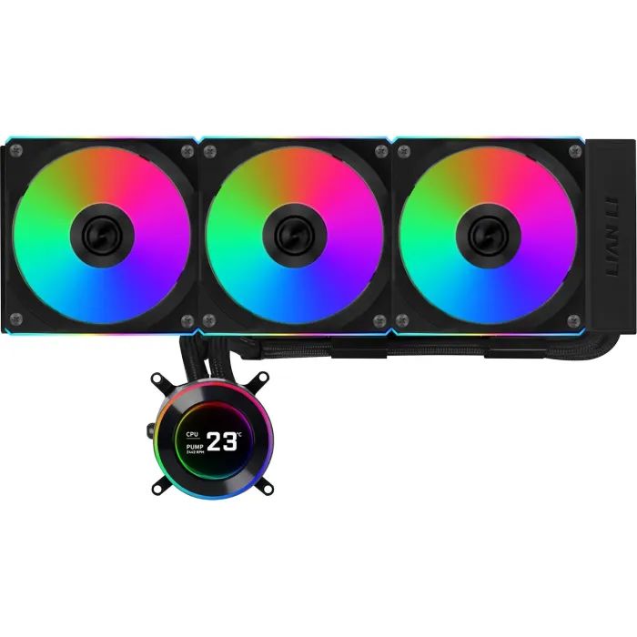 Система жидкостного охлаждения Lian Li HydroShift II LCD-C 360CL, Black (G89.GHS2LCD36RB.00)