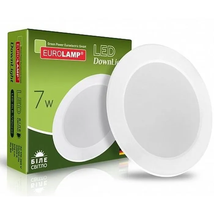 Світильник Eurolamp Downlight NEW 7W 570lm 4000K (LED-DLR-7/4(new))
