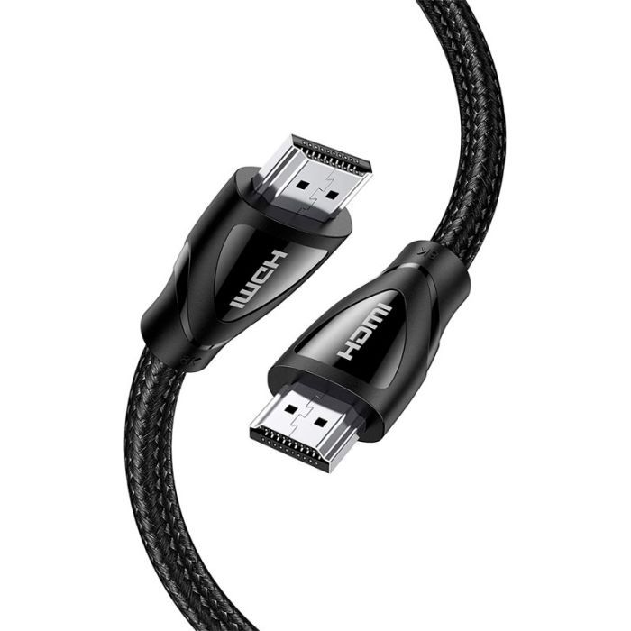 Кабель мультимедійний HDMI M to HDMI M 5.0m braided HD140 black Ugreen (80405)