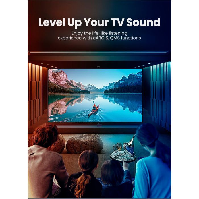 Кабель мультимедійний HDMI M to HDMI M 5.0m braided HD140 black Ugreen (80405) зображення 4