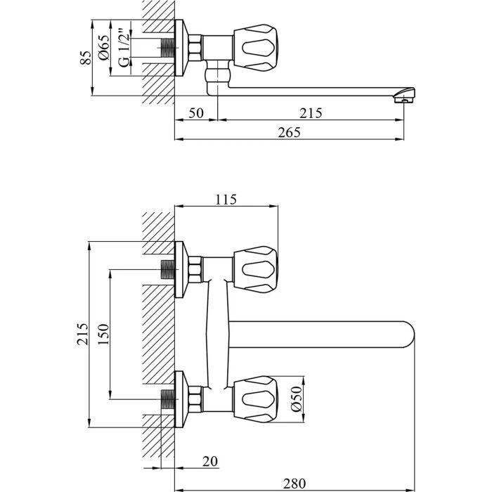 Смеситель Kroner Hamburg-C040 (CV012066) изображение 6