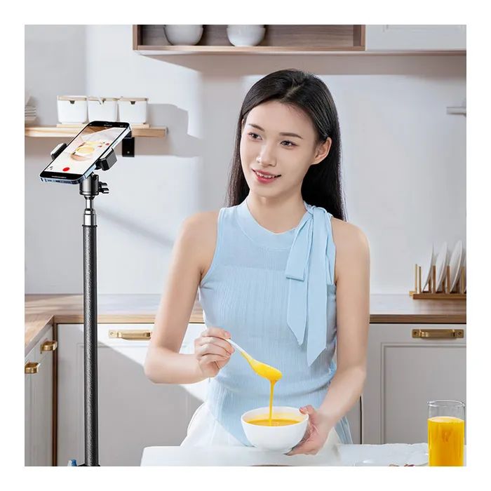 Штатив RTAKO ZJ-ZB01 55CM Matte Finish Carbon Steel Tripod Black (6930539528246) зображення 5