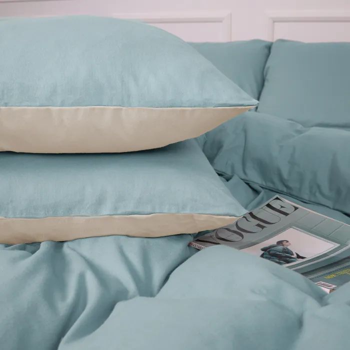 Постельное белье MirSon 007-006 Milk/Menthol Фланель 2x143x210 Семейный (2200009660429) изображение 4