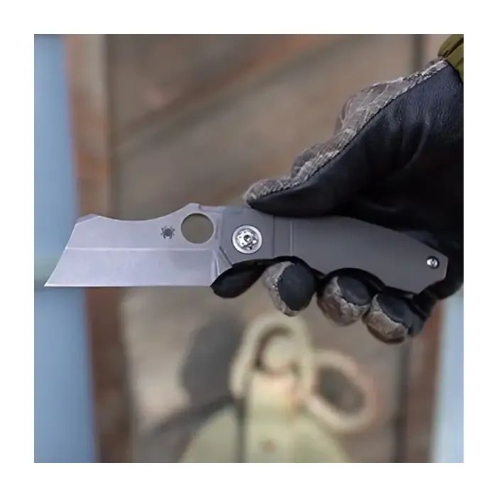 Нож Spyderco Stovepipe CPM 20CV Titanium (C260TIP) изображение 4