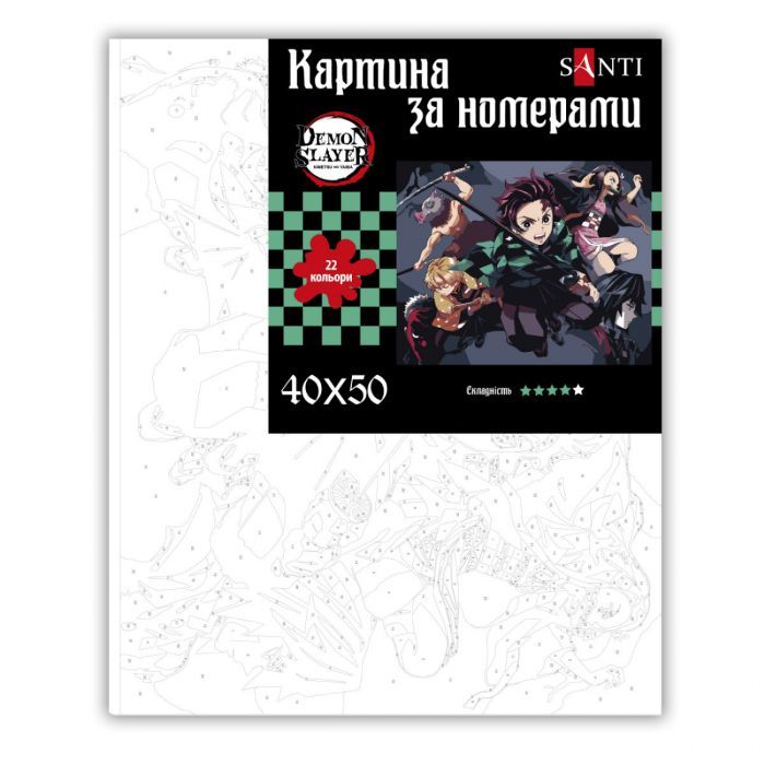 Картина по номерам Santi Demon Slayer Heroes 40х50 см (954416) зображення 2