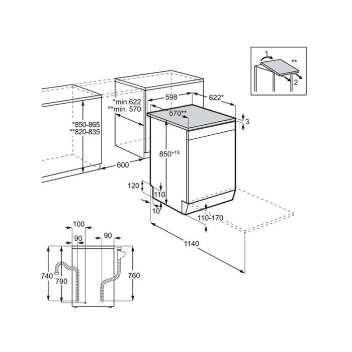 Посудомоечная машина Electrolux ESA47210SW изображение 8