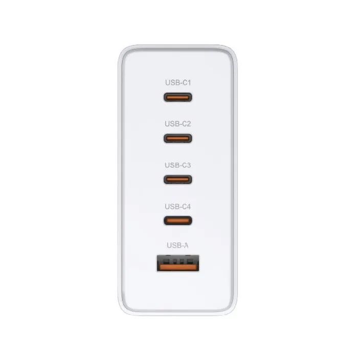 Зарядное устройство D-Link 4xUSB-C + 1xUSB PD240W GaN white (DCF-241) изображение 2
