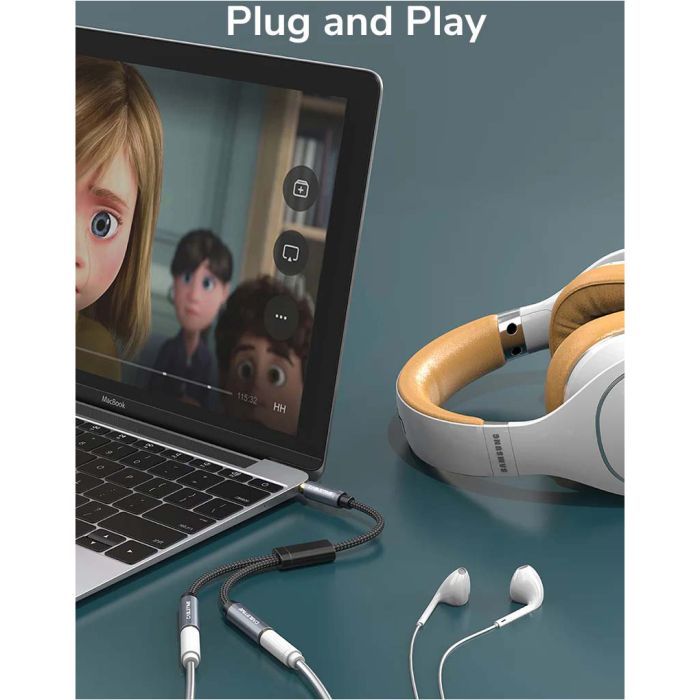 Кабель мультимедійний 3.5mm M to 2x3.5mm F 0.2m Cabletime (CA915248) зображення 5