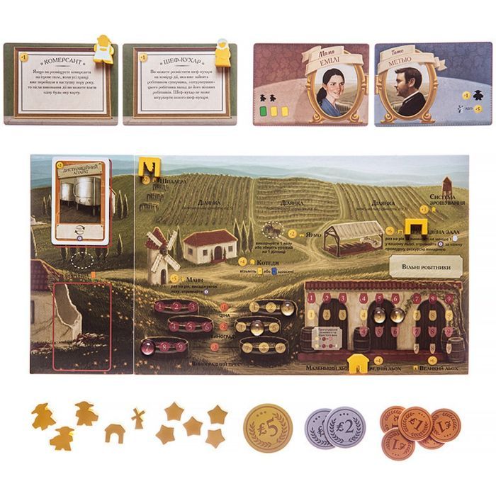 Настольная игра Kilogames Виноделие: Тоскана. Основное издание (Viticulture Tuscany Essential Edition) (укр.) (KG-2260) изображение 3