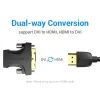 Перехідник HDMI F to DVI M 24+1pin black Vention (AILB0) зображення 2
