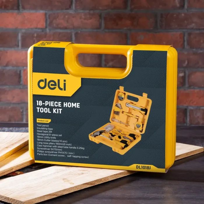 Набір інструментів Deli 18 шт. (EDL1018J) зображення 5