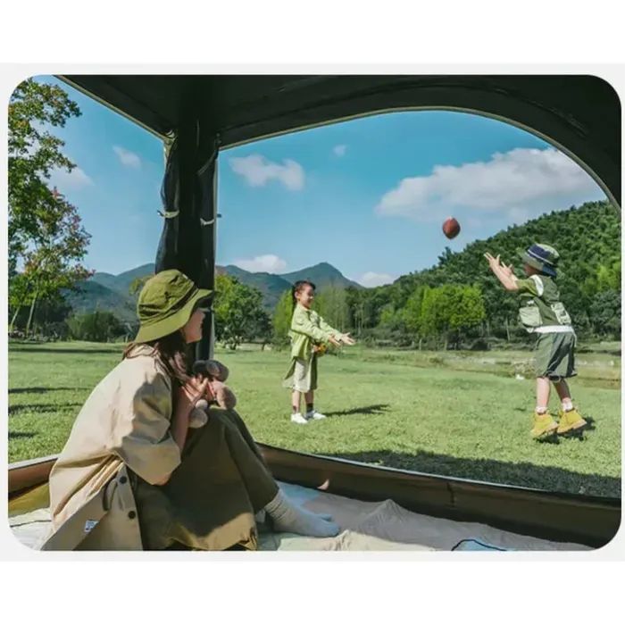 Палатка Naturehike тримісний автоматичний із тентом Ango CNK2550WS01 S, коричневий (6927595785560) изображение 6