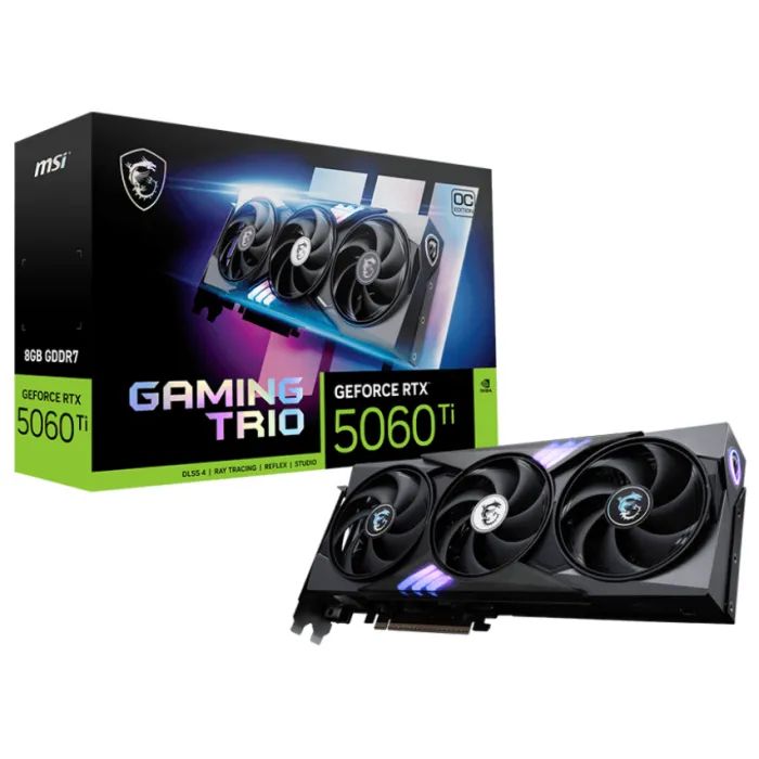 Відеокарта MSI GeForce RTX5060Ti 8Gb GAMING TRIO OC (RTX 5060 Ti 8G GAMING TRIO OC) зображення 7