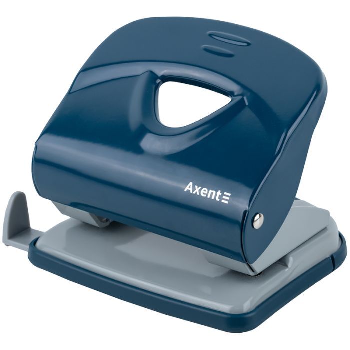 Дырокол Axent Exakt-2 металлический, 30л, Earth colors синий (3930-29-A)