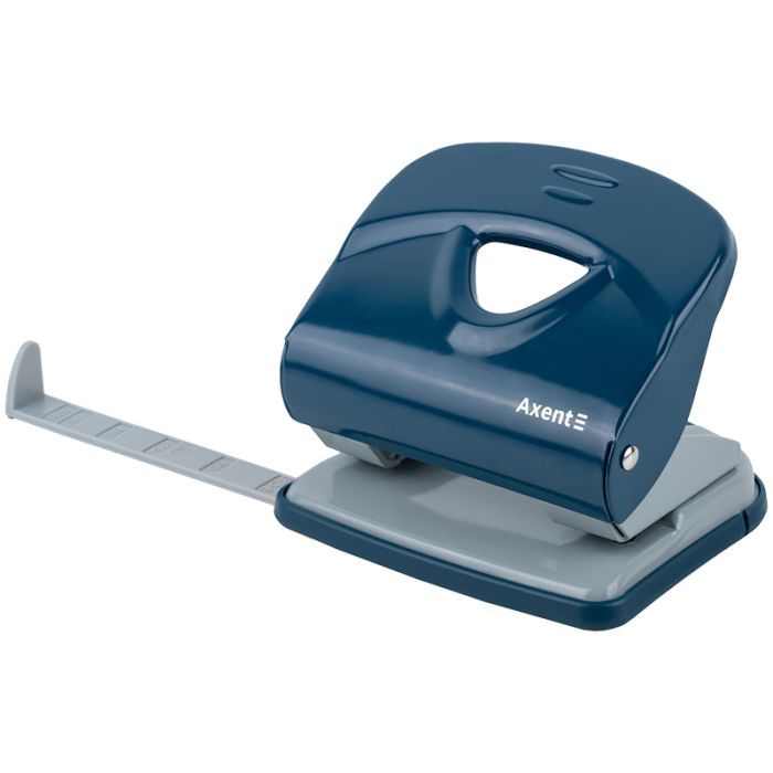 Дырокол Axent Exakt-2 металлический, 30л, Earth colors синий (3930-29-A) изображение 3