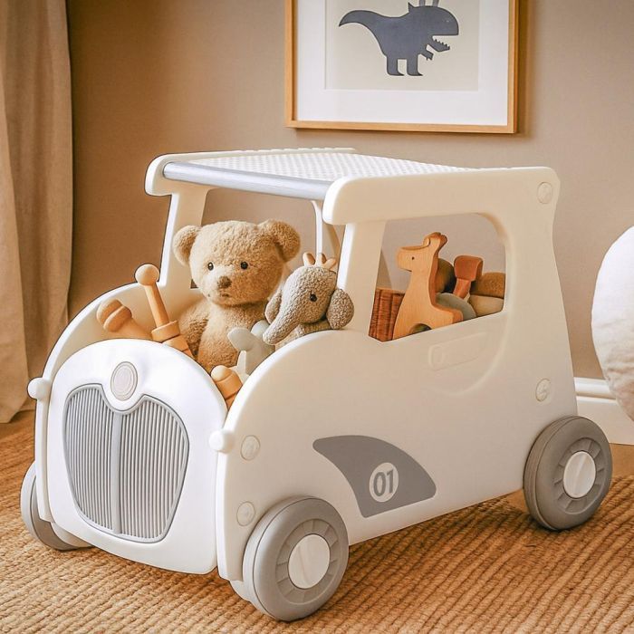 Чудомобиль Mealux Luigi Grey Візок для іграшок (KD-D122 Grey) изображение 3