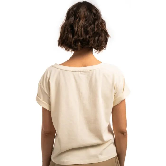 Футболка Turbat Misool Wmn cloud cream/brown - M - бежевий/коричневий (012.004.6330) изображение 4