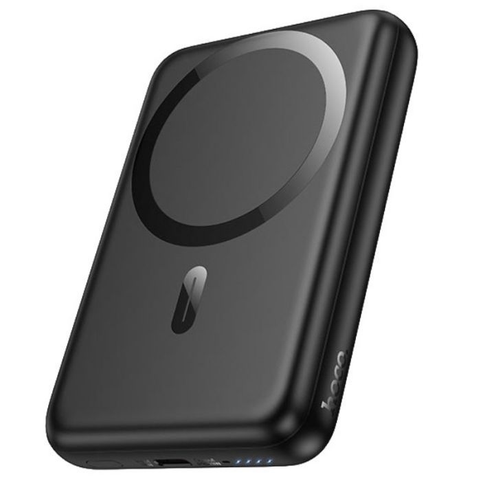 Батарея універсальна HOCO 10000mAh Grace PD/20W Magnetic Black (J141 / 714984) зображення 3