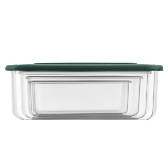 Пищевой контейнер Ardesto Fresh Набір 0.25/0.5/0.75/1.2л, пластик, прямокутна, сірий (AR1312R) изображение 2