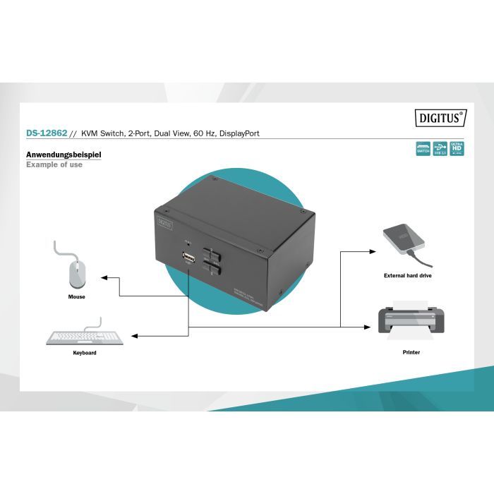 Коммутатор KVM Digitus DS-12862 изображение 6