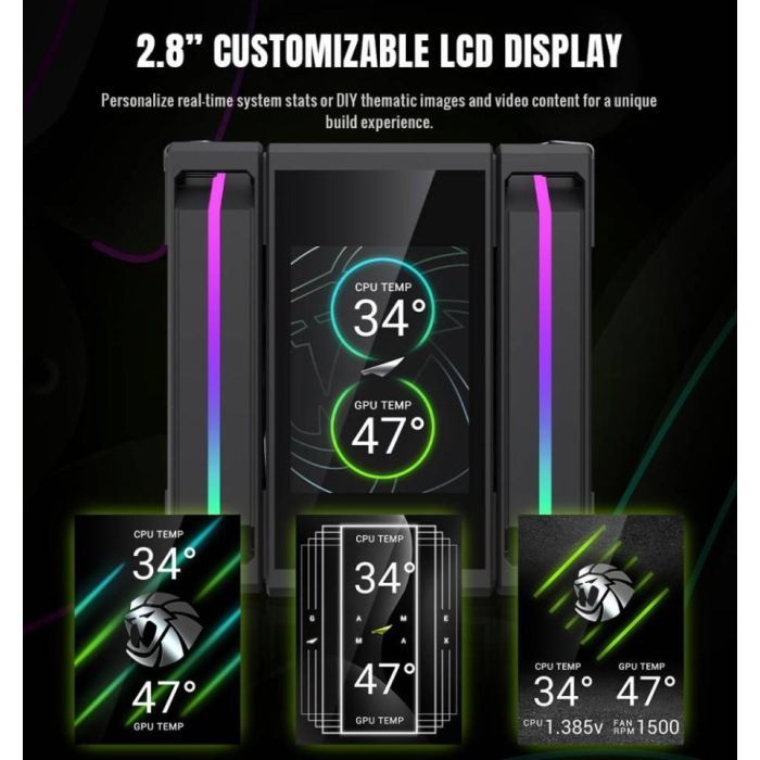 Кулер до процесора Gamemax SIGMA 620 LCD BK зображення 7