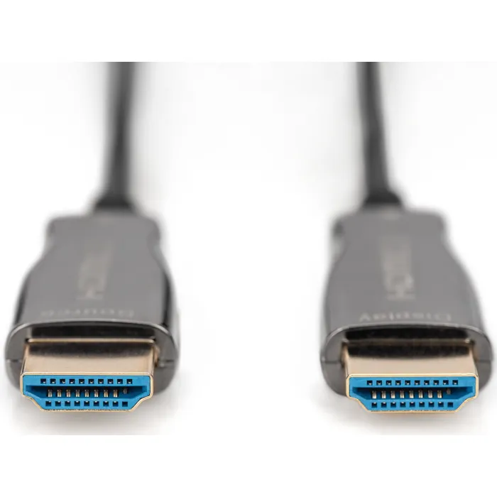 Кабель мультимедийный HDMI M to HDMI M 10m 4K AOC hybrid-fiber black Digitus (AK-330125-100-S) изображение 2