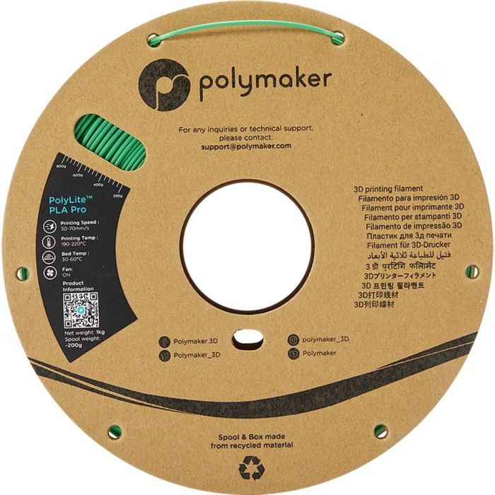 Пластик для 3D-принтера Polymaker PLA POLYLITE PRO 1,75mm 1kg YELLOW (PA07009) зображення 2