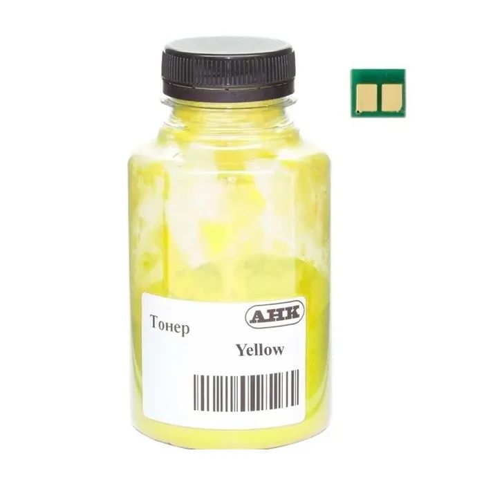 Тонер HP CLJ Pro 3203/3303, W2222A, chip, 40г Yellow ANK (50000774)