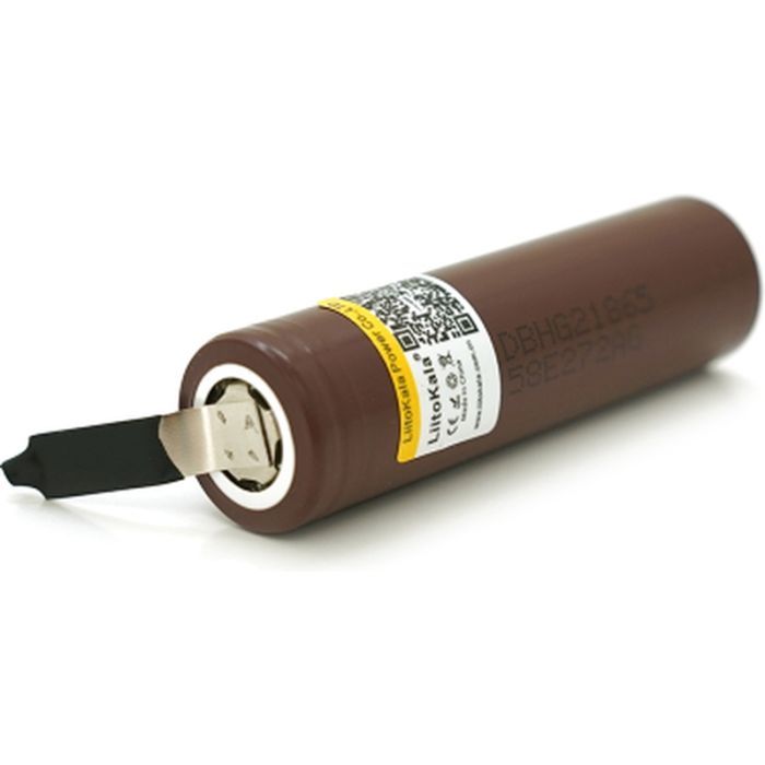 Аккумулятор 18650 3000mah (2850-3000mah), 30A, 3.7V(2.75-4.2V), Brown Liitokala (Lii-HG2-N) изображение 2