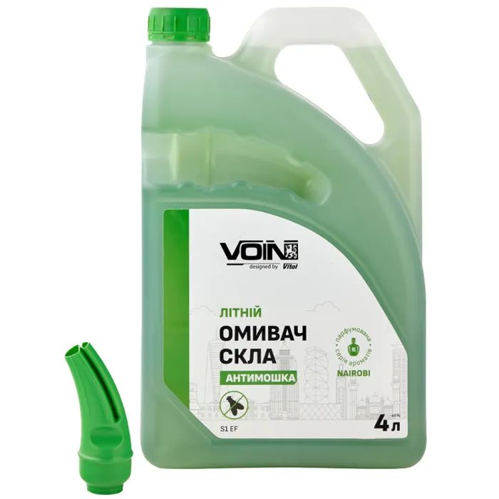 Омыватель автомобильный VOIN Найробі 4л антімошка (VOIN S1 EF) изображение 4