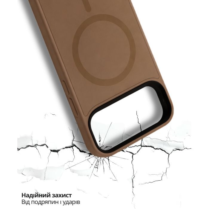 Чехол для мобильного телефона BeCover FIBRA ArcLine MagSafe Apple iPhone 17 Pro Brown (715383) изображение 6