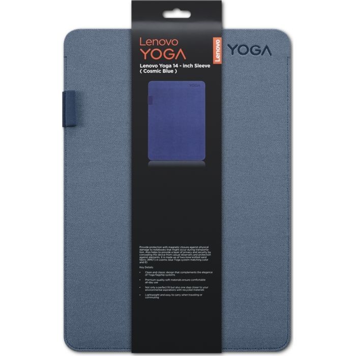 Чехол для ноутбука Lenovo 14" Yoga Sleeve Cosmic Blue (GX41N42944) изображение 6