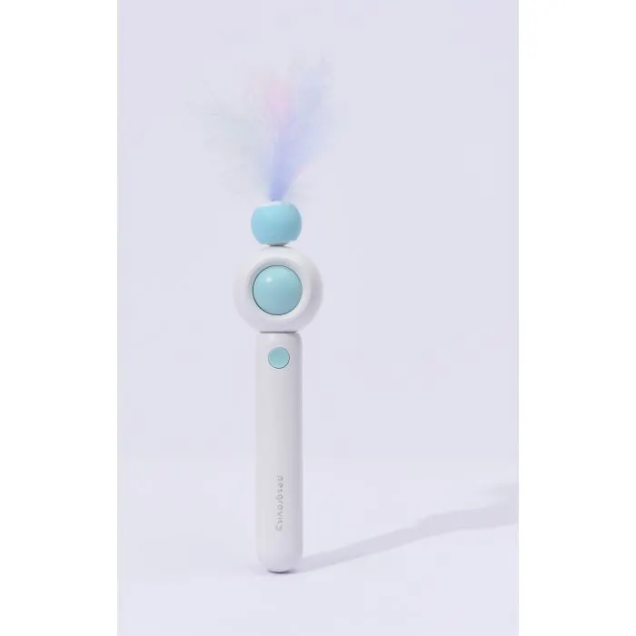 Іграшка для котів Petgravity Інтерактивна висувна вудочка з лазером блакитна (PG-CT053B) зображення 4