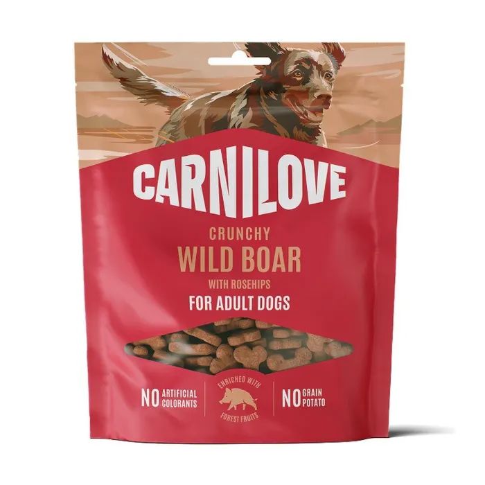 Лакомство для собак Carnilove Crunchy Snack Wild Boar with Rosehips 200 г (8595602582594)