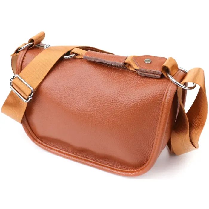 Сумка Vintage Из натуральной кожи Коричневая (22906)