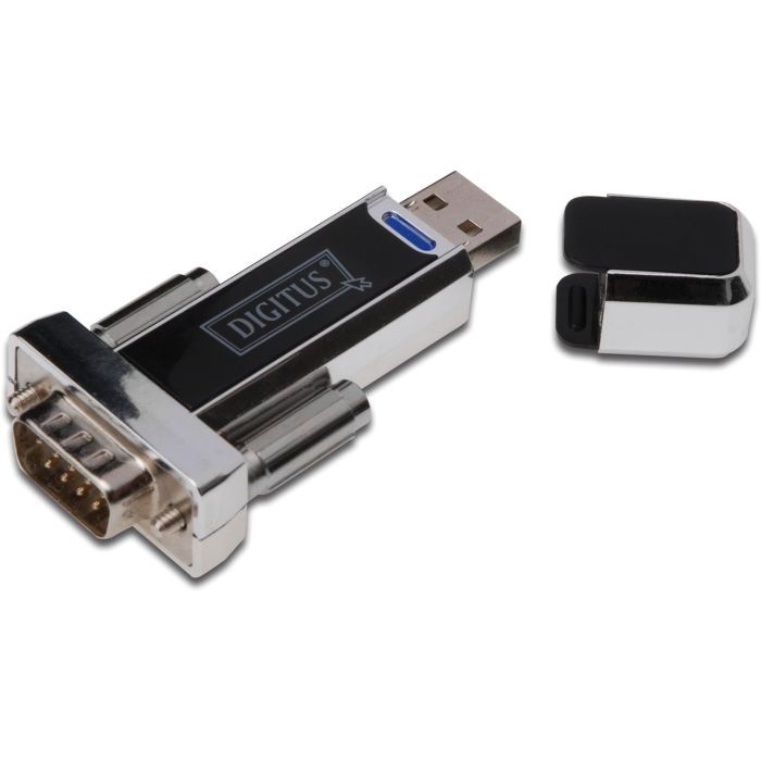 Кабель для передачи данных Digitus USB to COM M RS232 black (DA-70155-1)