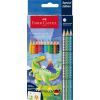 Карандаши цветные Faber-Castell Grip акварельні/3 металік 10 кольорів (201545) (32479)