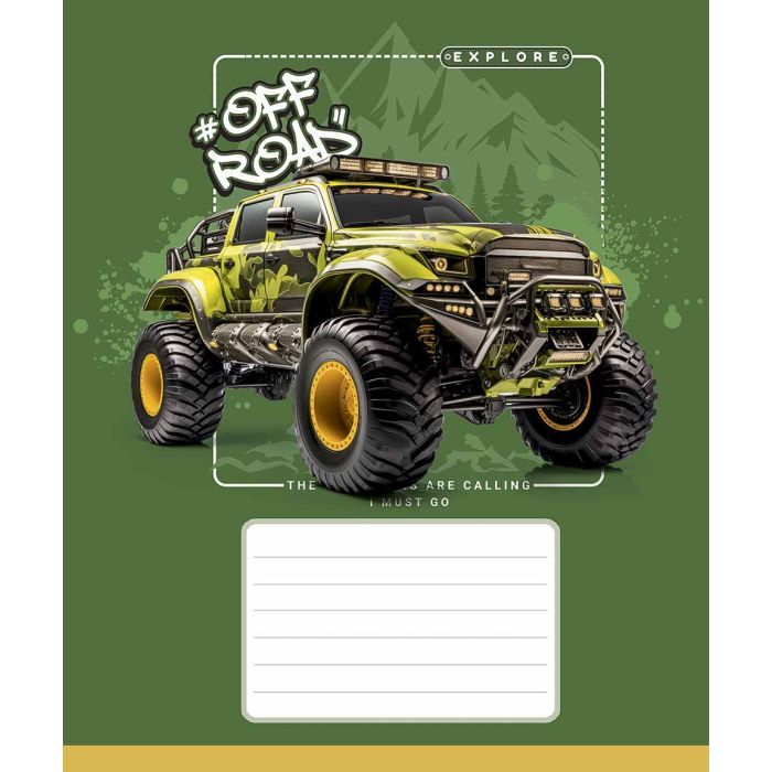 Зошит Школярик Star Cool Trucks 12 аркушів клітинка (012-3682K) зображення 4