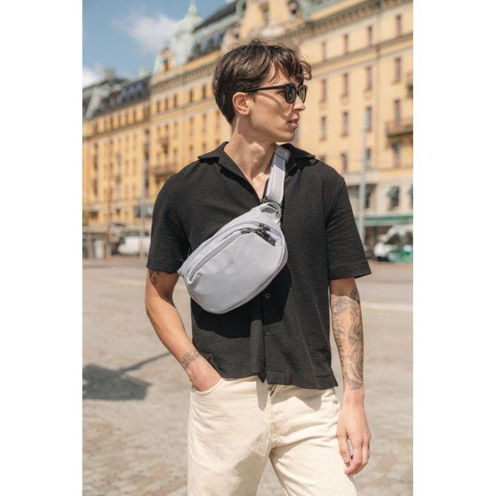 Сумка-бананка Pacsafe V Hip Pack бежевий (60141237) зображення 8