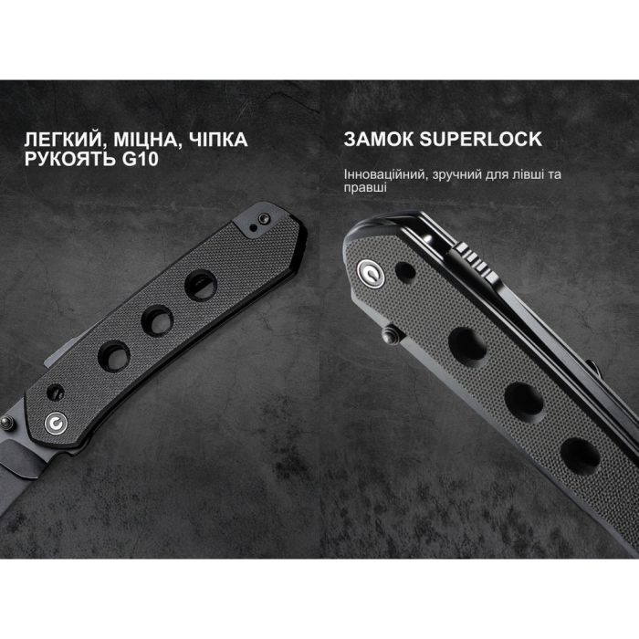 Нож Civivi Vision FG, Black G10, Black Stonewash (C22036-1) изображение 7
