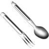 Набір туристичного посуду NexTool Portable Stainless Steel Tableware, нержавіюча сталь (NE20133) зображення 5