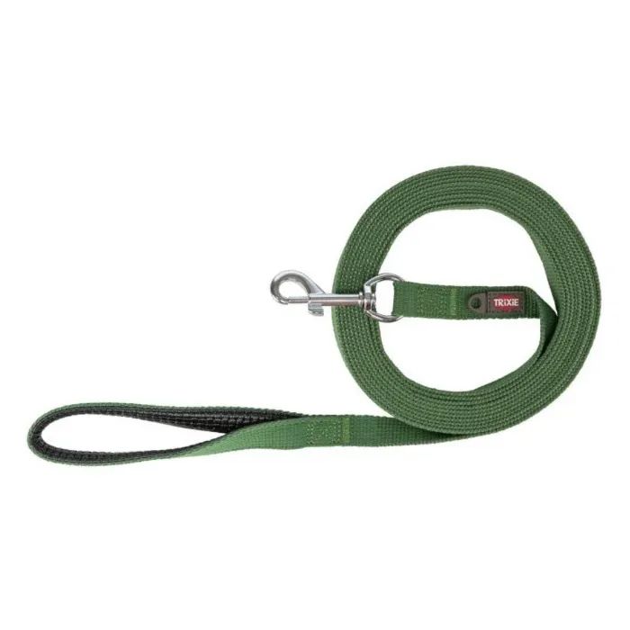Поводок для собак Trixie Tracking leash хлопчатобумажный M 10 м 20 мм оливковый (4011905476124)