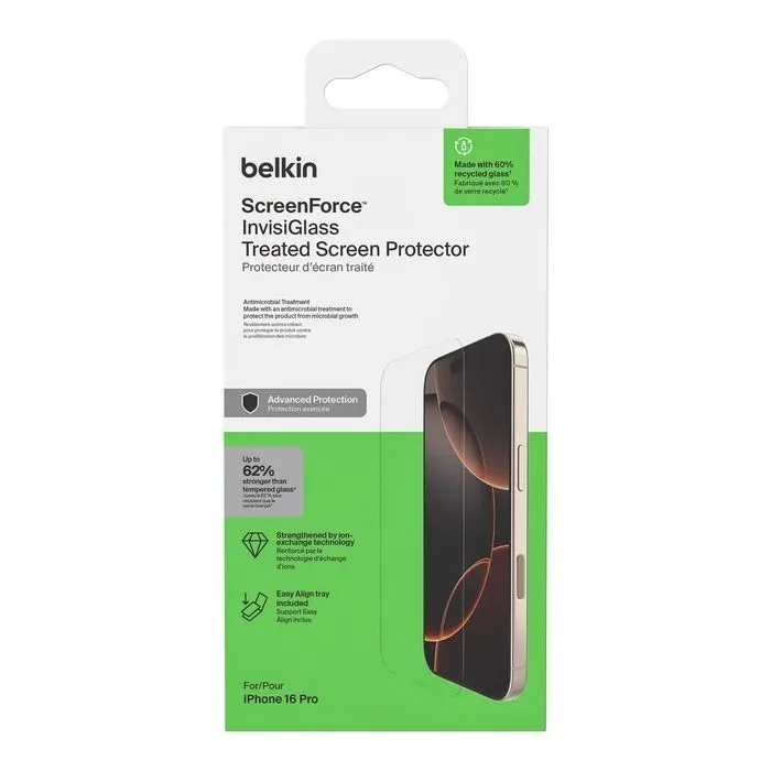 Стекло защитное Belkin Invisiglass Apple iPhone 17/16 Pro (OVA173HQ) изображение 5