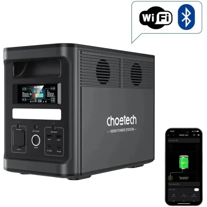 Зарядная станция Choetech 1800W 1536Wh (BS065-BQB) изображение 2