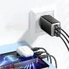 Зарядное устройство Essager 2xUSB-C + 1xUSB PD67W QC4.0 FCP GaN black (ECT67W-LJB01-Z) изображение 6