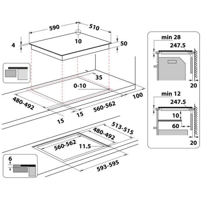 Варочная поверхность Whirlpool WB S4360 CPNE (WBS4360CPNE) изображение 9