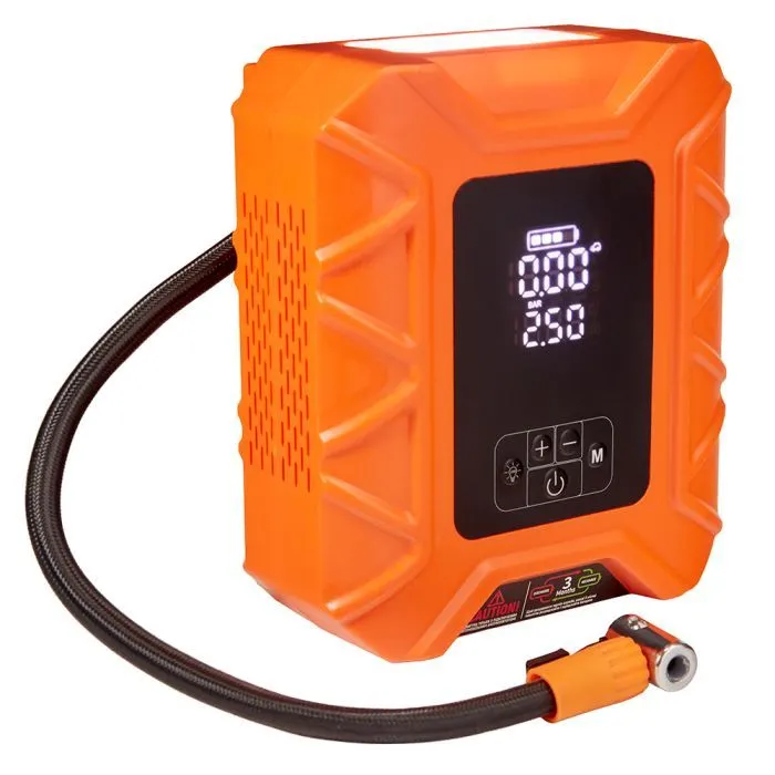 Автомобильный компрессор VOIN 4in1, 14.8V, 37.0Wh, 10000mAh, бустер, повербанк, фонарь (VC-345CL)