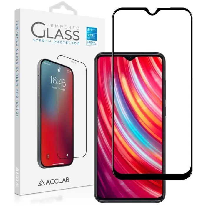 Скло захисне ACCLAB Full Glue Xiaomi Redmi Note 8 Pro Black (1283126508769) зображення 2
