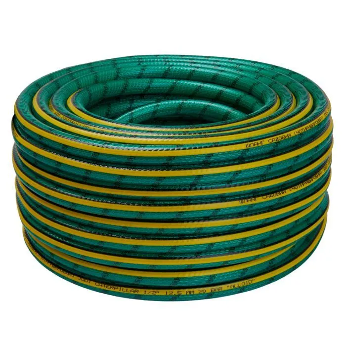 Шланг для поливу Alloid Pro армований, 4-шаровий, JADE CATERPILLAR, 1/2", 30м (WH-67663)