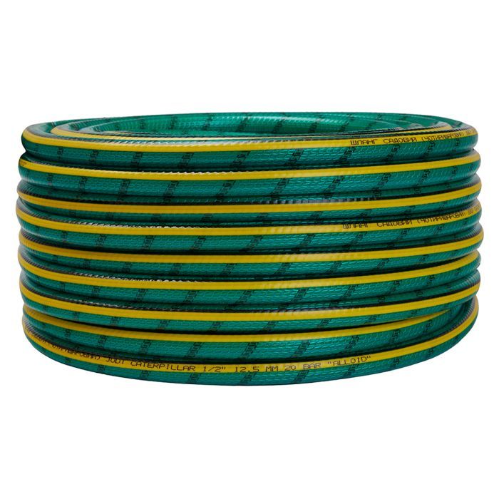 Шланг для поливу Alloid Pro армований, 4-шаровий, JADE CATERPILLAR, 1/2", 50м (WH-67664) зображення 2